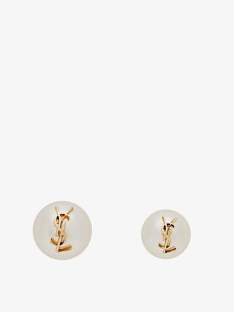 Saint Laurent Orecchini asimmetrici con dettaglio Cassandre - SAINT LAURENT - gender_Woman