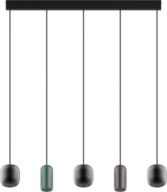 Lucande Lámpara colgante Narion en Negro de Metal - Lucande