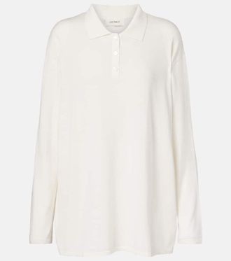 Lisa Yang Caisa cotton and cashmere polo sweater