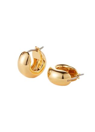 JENNY BIRD Mini Tome 14k Gold Hoop Earrings - One Size