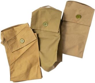 Puebco Rubberized Fabric Shoes Bag in Beige at Nordstrom