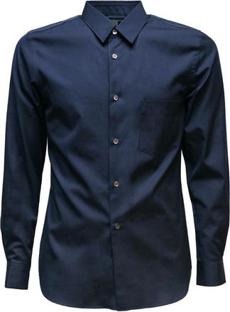 Comme Des Garçons Long Sleeve Poplin Shirt With Tailored Fit