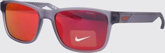 Nike Occhiali da sole sportivi in acetato con montatura quadrata e logo Swoosh