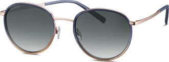 Marc O'Polo Panto Zonnebril - Dames - Accessoires - Blauw - Maat: 53 MM