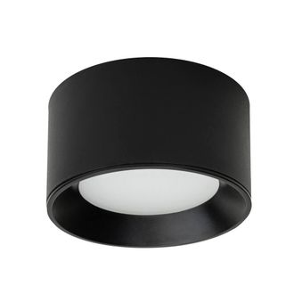 Netlighting Sirius Modern Cylindrical Ceiling Light LED 3000K + 4000K in Black