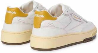 Reebok Mens Sneakers Club C Yellow Leather Trainers