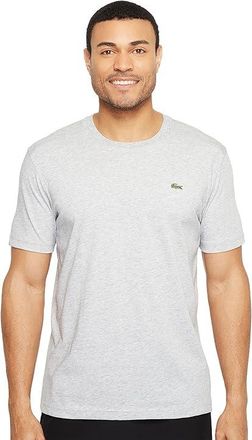 Lacoste Sport Short Sleeve Technical Jersey T-Shirts Shirt Mens T Shirt Silver Chine : 7 (2XL), Cotton/Polyester