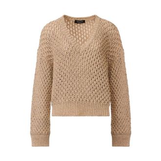 Fabiana Filippi Dames, Truien, Beige, Maat: XS Leer