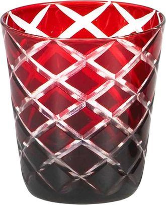 Edzard Premium Kristallgl&auml;ser Dio im 4er-Set 230 ml, aus handgeschliffenem Glas, Rubinrot