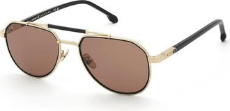 Lozza Sl2448 Luis Figo 300Y Mens Sunglasses Gold Size 56