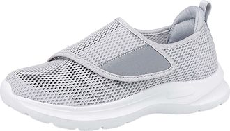 Generic Extra Wide Fit Shoes for Women,Wide Fit Shoes Womens,Adjustable Strap Orthopedic Breathable Trainers Ladies Elderly Wide-Fitting Slipper,Lightweight W