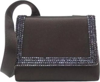 Chanel Pre-owned Cross Body Bags, female, Brown, Size: ONE SIZE Pre-owned Vintage Satin Shoulder Bag