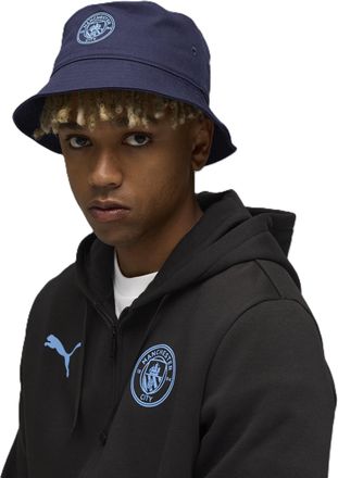 Puma Manchester City Essentials Bucket Hat - Team Light Blue - One Size Fits Most