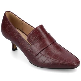 Journee Collection Womens Celina Wide Width Kitten Heel Pumps