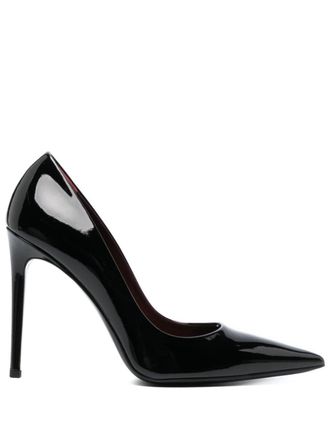 PARIS TEXAS pointed-toe leather pumps - Black