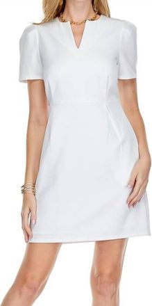 Jade Yoga Short Sleeve A-Line Dress In White
