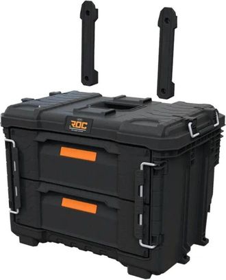Keter Caja De Herramientas Keter Roc Pro Gear 2.0 Xl Con 2 Cajones, Resistente Y Modular, Ideal Para Profesionales, Compatible Con Sistemas Pro Gear, Color 