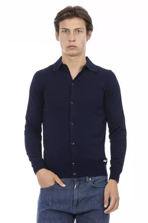 Baldinini Blue Cotton Men Mens Shirt
