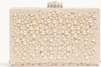 Valentino Garavani Valentino Garavani Berthe Clutch With Pearls And Rhinestones Wo