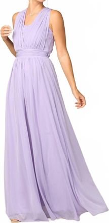 EVA A-Line Maxi Dress In Lilac