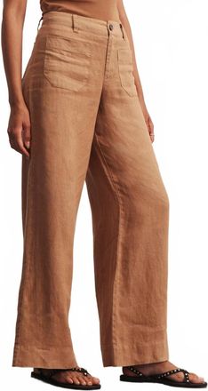 Sanctuary Marine Wide Leg Pants In Toasted Coconut