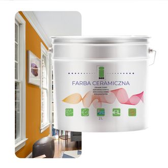 OEM Pintura Cer&aacute;mica Para Pared Lavable, Color Mostaza Dorada, 2 L, Resistente A Las Manchas