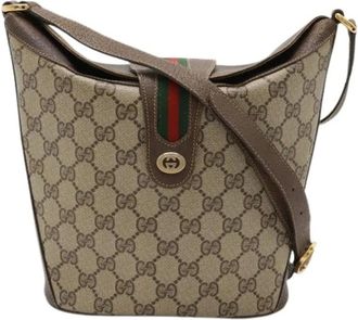 Gucci Pre-owned Bucket Bags, female, Beige, Size: ONE SIZE Pre-owned Bucket Bag