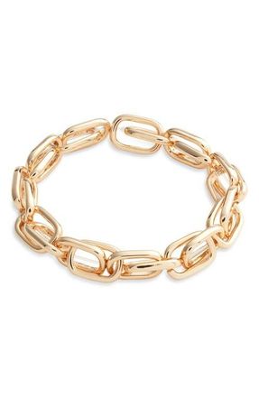 Nordstrom Large Link Stretch Bracelet in Gold at Nordstrom