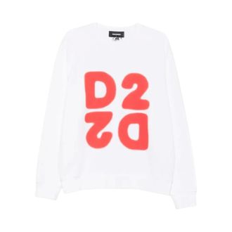 Dsquared2 Sudadera Cool Fit con cuello redondo - Sweatshirts & Hoodies - Hombre - Blanco - S