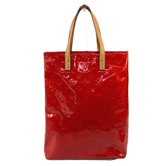 Louis Vuitton Red Color Rouge Monogram Vernis Canvas Shoulder Bag Tote Bag (Pre-Owned)