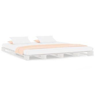 Berkfield Home Pallet Bed White 180x200 cm Super King Size Solid Wood