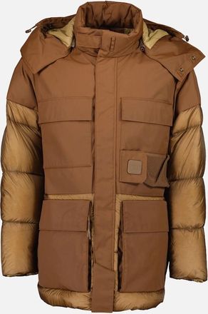 C.P. Company Mens Metropolis Dynatec Mixed Down Jacket - Brown - Size: 40/Regular