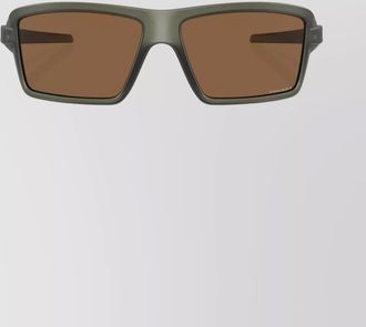 Oakley rectangular frame sunglasses textured temples