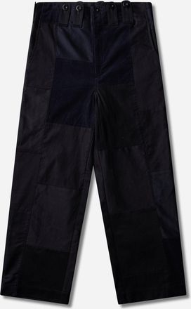 Junya Watanabe Men s Patchwork Trousers Navy Mix