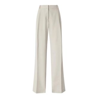Pinko Wide Trousers, female, Gray, Size: S Paula Pleated Trousers