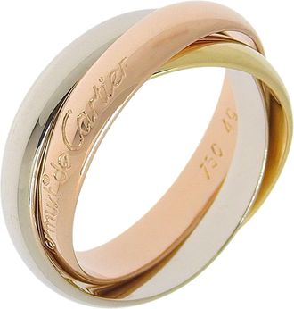 Cartier Trinity Yellow Gold (18K) Pink Gold (18K) White Gold (18K) Band Ring (Pre-Owned)