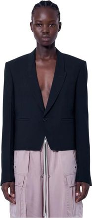 Rick Owens Alice Jas - Dames - Blazers - Zwart - L - Katoen - Jassen