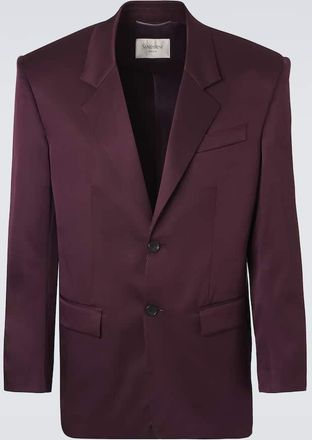Saint Laurent Silk duchess satin blazer