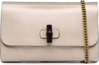 Gucci Borsa a tracolla Daily in pelle e bambù 2016-2025 - Bianco
