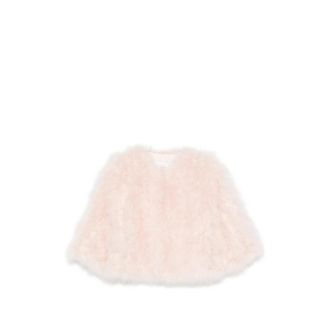 Yves Salomon Feather Crooped Jacket