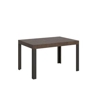 Itamoby Mesa extensible 90x140/244 cm efecto madera nogal, hierro
