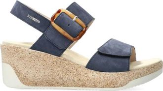 Mephisto Stijlvolle Giulia Sandaal voor Dames - Dames - Sleehakken - Blauw - 42 EU - Su&egrave;de - Schoenen