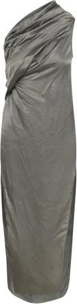 Rick Owens Tailored Firbanks Dress - Dames - Avondkleed - Bruin - XS - Leer - Kleedjes