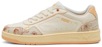 Puma Womens Court Classy Crafted Flowers Sneaker, Warm White-Almost Apricot, 6 UK