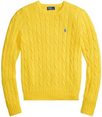 Ralph Lauren Yellow Cable-knit Sweater