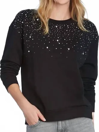 Elliott Lauren Bling Sweatshirt In Black