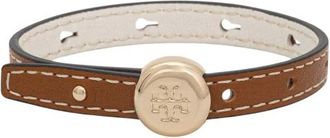 Tory Burch Bracciale Icon in Pelle - - Accessories - Donna - Marrone - ONE SIZE
