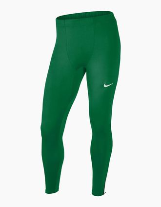 Nike Mens Full Length Solid Patterned Leggings - Green - Size: 33/32/32