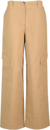 Ganni Mujer, Pantalones, Beige, Talla: M