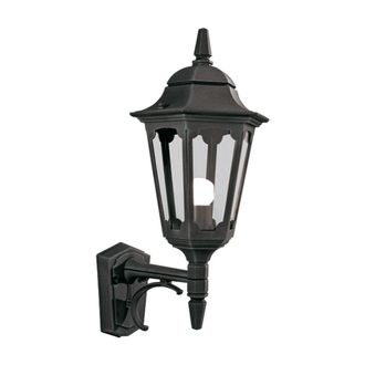 Netlighting Parish 1 Light Outdoor Wall Lantern Light Black IP44 E27